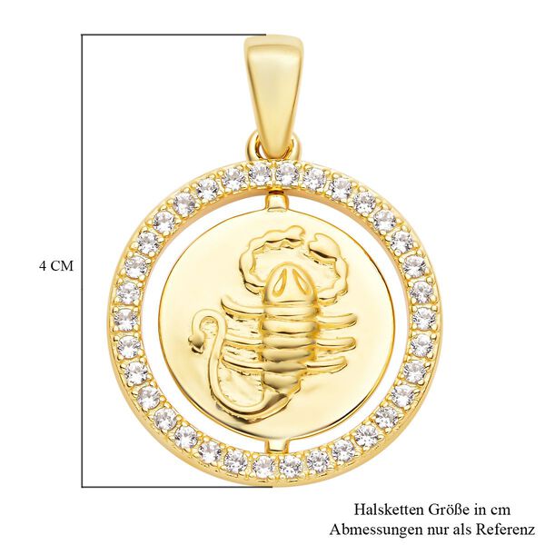 Weißer Zirkon Skorpion-Anhänger - 0,64 ct. image number 5