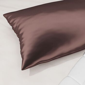 Serenity Night - 100% Maulbeerseide Sommerseidendecke mit Seidenf&uuml;llung Daunenkissen und Seidenkissenbezug Mauve