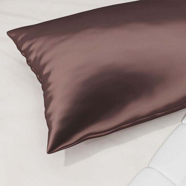 Serenity Night - 100% Maulbeerseide Sommerseidendecke mit Seidenf&uuml;llung Daunenkissen und Seidenkissenbezug Mauve image number 4