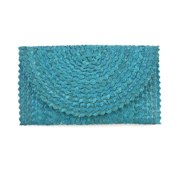 Handgemachte Clutch Tasche aus Palmbl&auml;ttern