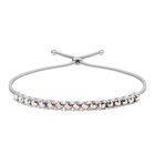 J Francis gefertigt mit SWAROVSKI AB Swarovski Kristall Flexibel Armband Messing platiniert