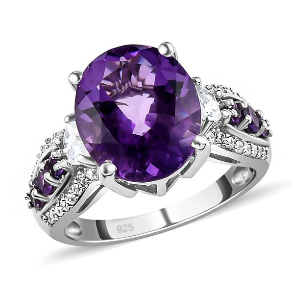 Lusaka Amethyst und Zirkon-Ring - 4,85 ct. image number 4