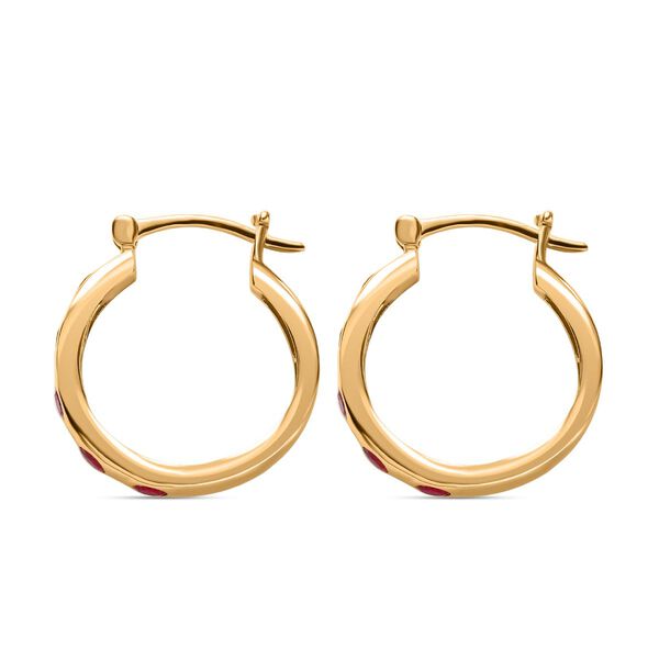 AA Afrikanische Rubin (Fissure gef&uuml;llt) Ohrringe - 1,63 ct. image number 4