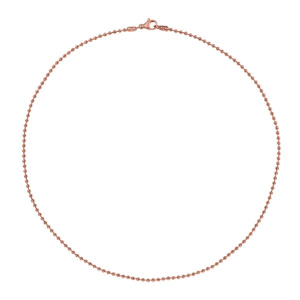 3er-Set - Kugelkette 40 cm, Gliederkette 45 cm und Ankerkette 55 cm, Roségoldton image number 4