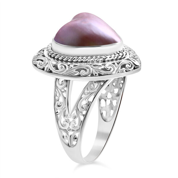 D'Joy Royal Bali - Rosa Mabe Perle Herz Ring image number 3