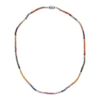 AA Multi Saphir 45cm Halskette - 47 ct.