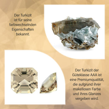AAA Turkizit und Zirkon Ohrringe - 1,36 ct.