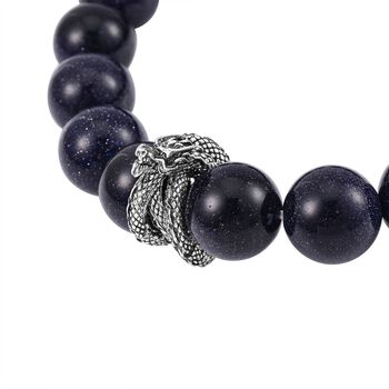 Blaues Sandstein  flexibles Armband - 181,85 ct.