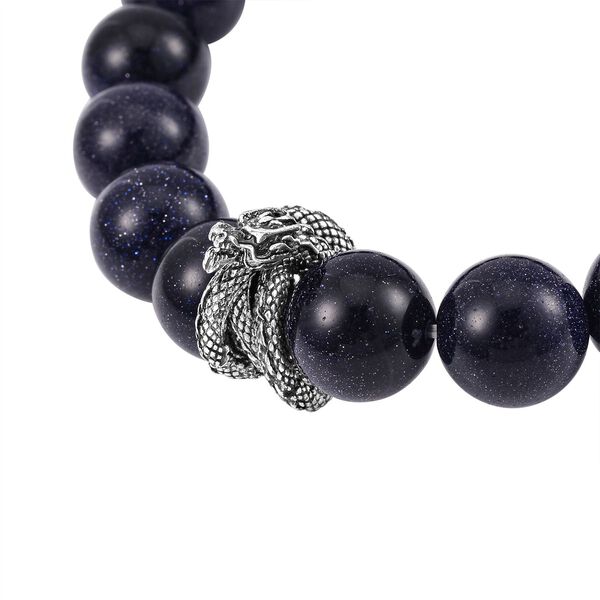 Blaues Sandstein  flexibles Armband - 181,85 ct. image number 3