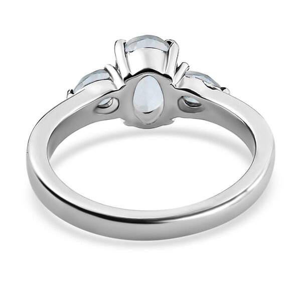 Himmelblauer Topas Ring, Edelstahl (Gr&ouml;&szlig;e 16.00) ca. 1,28 ct image number 6