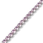 Simulierter Rosa Diamant Flexibel Bolo Armband ca. 3,56 ct image number 3