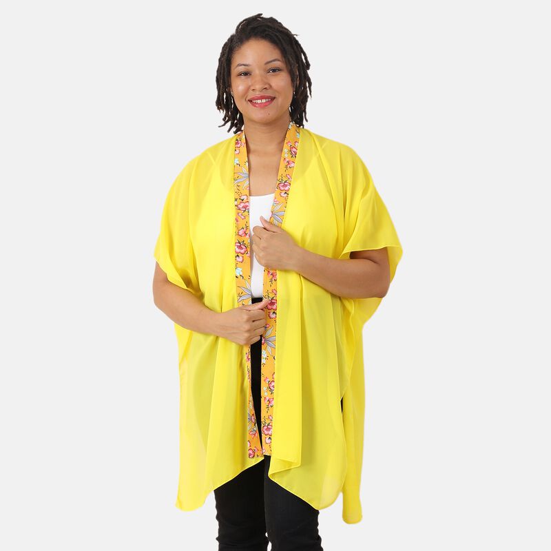 Chiffon Kimono, Gelb image number 0