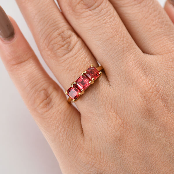 Labor Padparadscha Saphir Ring - 2,88 ct. image number 3