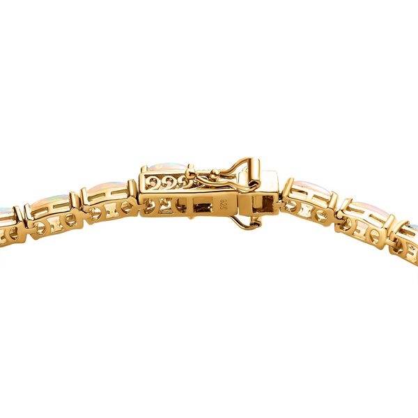 Natürliches, äthiopisches Welo Opal-Eternity-Armband, 20 cm - 8,83 ct. image number 6