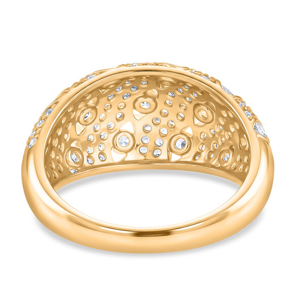 Wei&szlig;er Zirkonia Ring Nickelfreies Messing (Gr&ouml;&szlig;e 21.00) image number 4