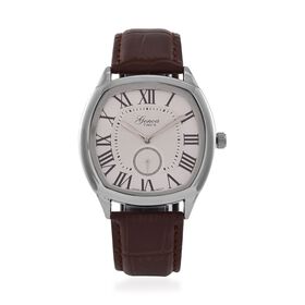 GENOA Limitierte Auflage Miyota Japanese Movement Uhr mit Echtlederarmband - Braun