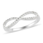 LUSTRO STELLA - Zirkonia-Infinity-Ring in Silber, 0,34 ct. image number 3