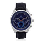 William Hunt - Echtleder-Armbanduhr im Hollywood-Glamour-Stil, 5ATM Wasserdicht, Japanisches Uhrwerk, blau image number 0