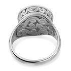 Royal Bali Kollektion - floraler, gravierter Ring image number 5