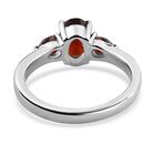 Roter Granat Ring, Edelstahl (Größe 16.00) ca. 1,36 ct image number 5
