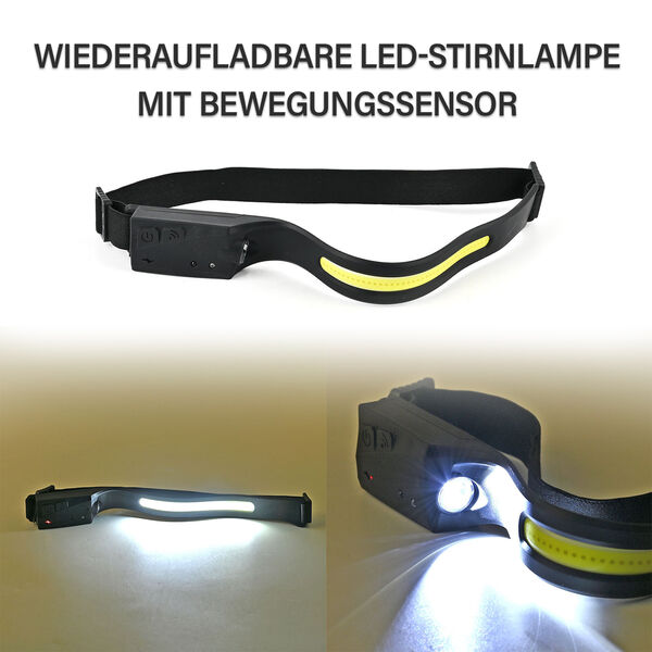 LED Stirnlampe mit Bewegungssensor image number 2