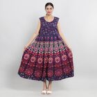 100% Baumwolle ärmelloses Kleid, Mandala Muster, Einheitsgröße, Lila  image number 1
