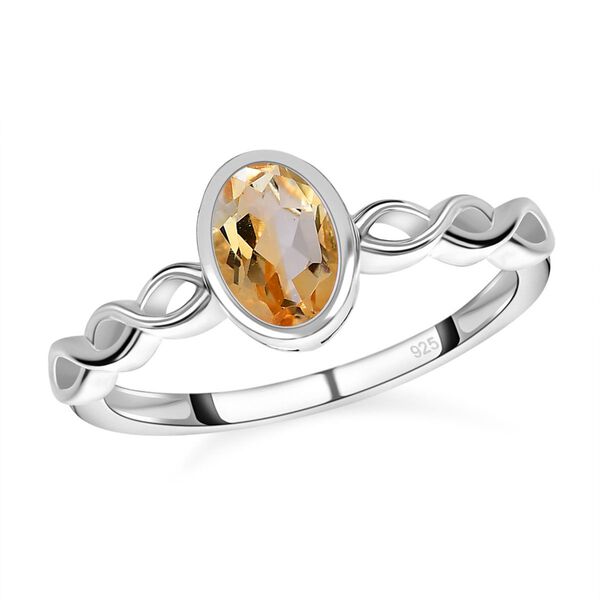 Citrin Ring 925 Silber (Gr&ouml;&szlig;e 17.00) ca. 0,78 ct image number 4