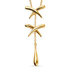 Lucy Q Kiss Kollektion Anhänger mit Kette, 925 Silber vergoldet ca. 5,76g