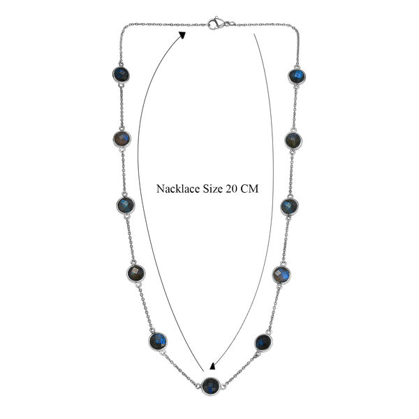 Labradorit 50cm Halskette - 22,55 ct. image number 5