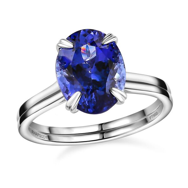 RHAPSODY AAAA Tansanit und VS-EF Diamant Ring in 950 Platin - 4,88 ct. image number 4