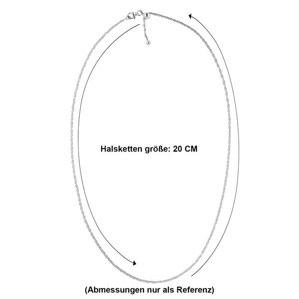 K&ouml;nigskordelkette in 925 Silber, 50 cm image number 6