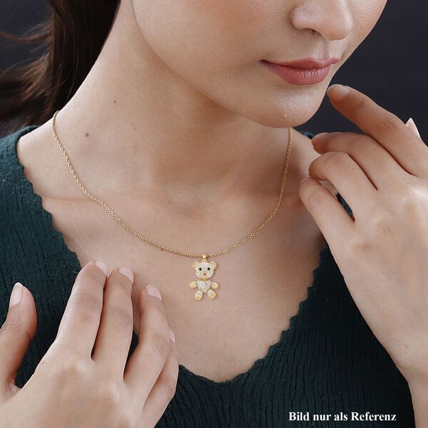 Mehrfarbiger Kristall-Anhänger mit Kette - 4 ct. image number 2