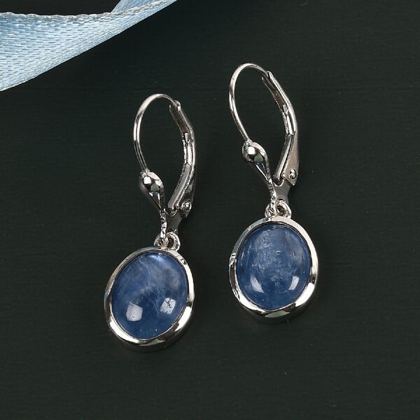 Kyanit Ohrh&auml;nger 925 Silber Platin-&Uuml;berzug ca. 5,21 ct&nbsp; image number 3