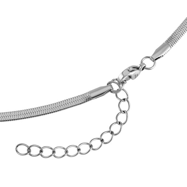 2er-Set - 50+2,5cm Fischgr&auml;t- und 55,8+2,5cm Kordelkette in Silberton image number 8