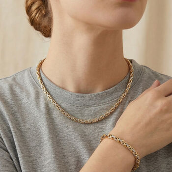 K&ouml;nigs-Halskette 50cm und Armband 19cm