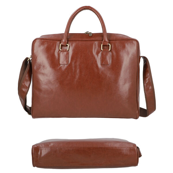 LA MAREY - Crossbody-Tasche aus naturfreundlichem Kunstleder, Braun image number 5