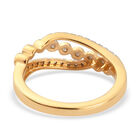 Diamant Ring 925 Silber Gelbgold Vermeil  ca. 0,25 ct image number 5