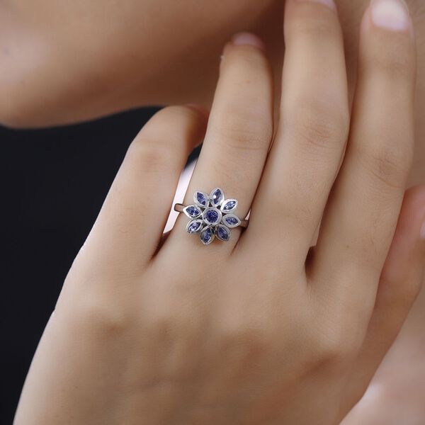 AA Tansanit Ring - 0,96 ct. image number 3