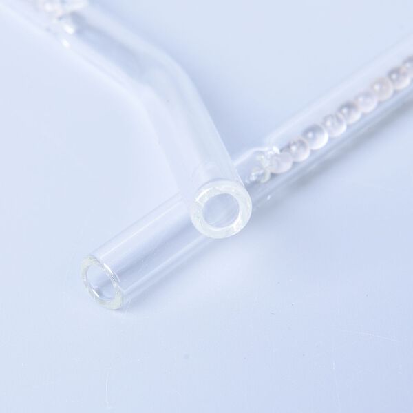 Glas Trinkhalme, gef&uuml;llt mit Edelsteinen, Quarz image number 2