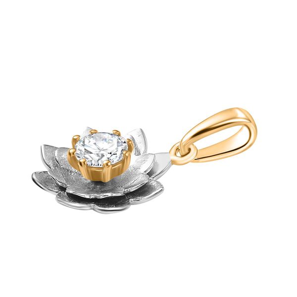 D&rsquo;Joy Moissanit zweifarbiger Anh&auml;nger - 0,43 ct. image number 4