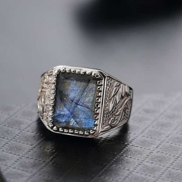 D'Joy AAA Labradorit Herrenring - 8,36 ct. image number 1