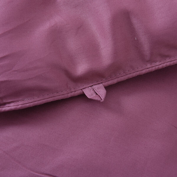 Serenity Night: Maulbeerseiden Quilt mit quadratischer Steppung, Gr&ouml;&szlig;e King 225x220 cm, Altrosa image number 2