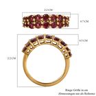 AAA Orissa Rose Granat Ring, 925 Silber vergoldet (Größe 18.00) ca. 2.30 ct image number 6