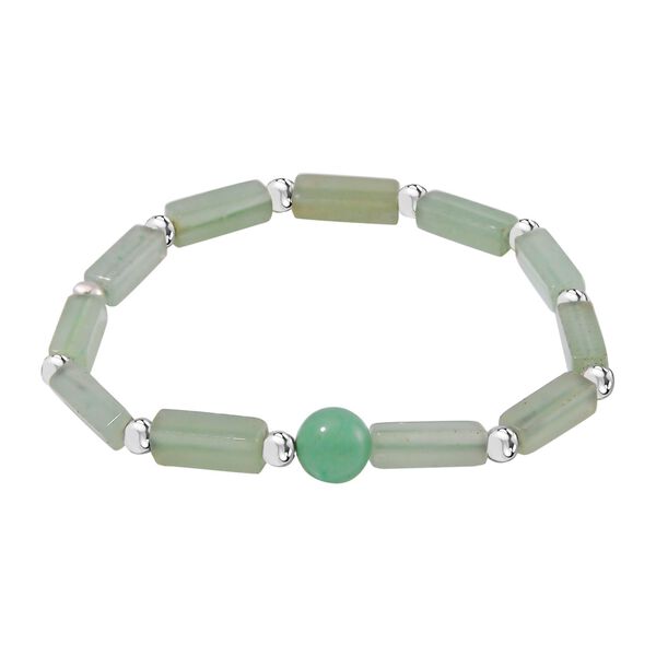 3er-Set- Grüne Aventurin und weiße Kristall Quarz-Armbänder - 231 ct. image number 3