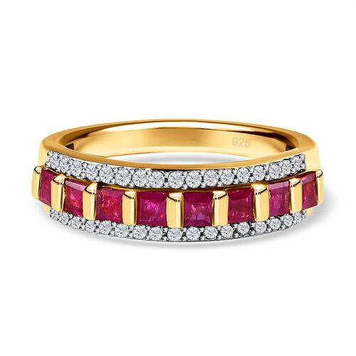 AAA Rubin und Zirkon Ring - 1,35 ct. image number 0