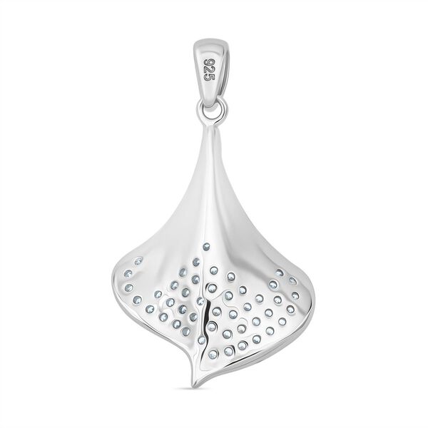 Lustro Stella Wei&szlig;er Zirkonia Anh&auml;nger 925 Silber rhodiniert image number 4