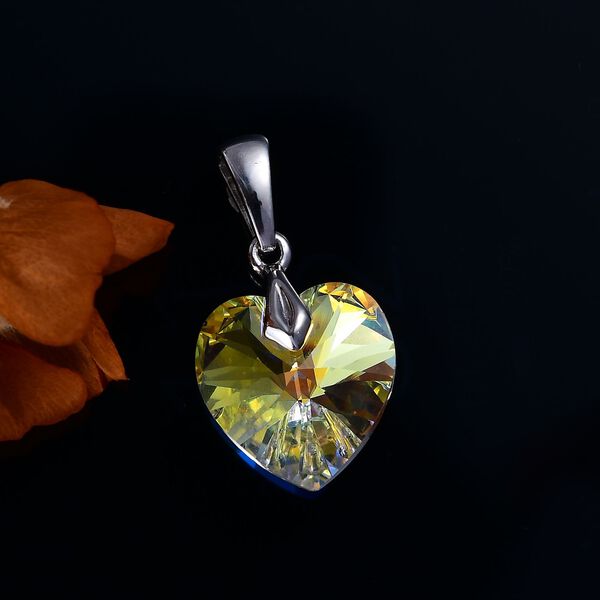 J Francis gefertigt mit SWAROVSKI- AB Swarovski Kristall Herz Anhänger image number 3