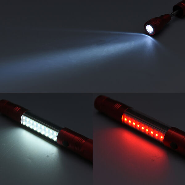 Multifunktionale LED Taschenlampe, 3xAAA Batterie (nicht inkl.), Gr&ouml;&szlig;e 25,3 cm, Rot image number 2