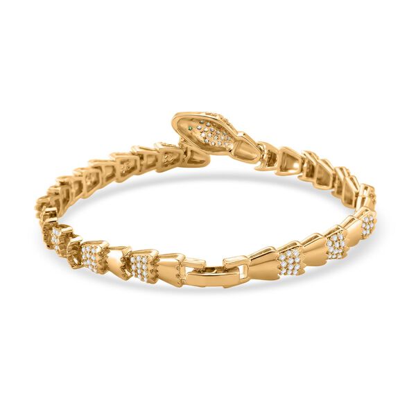 Wei&szlig;er Zirkonia Armband ca. 19 cm Nickelfreies Messing 2.00 ct image number 3