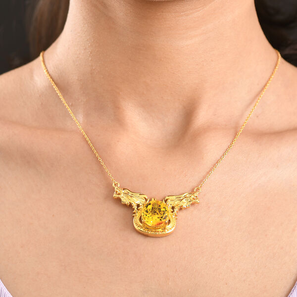 EVER TRUE Sphaleros Quarz Halskette ca. 50 cm Nickelfreies Messing ca. 10,87 ct. image number 2